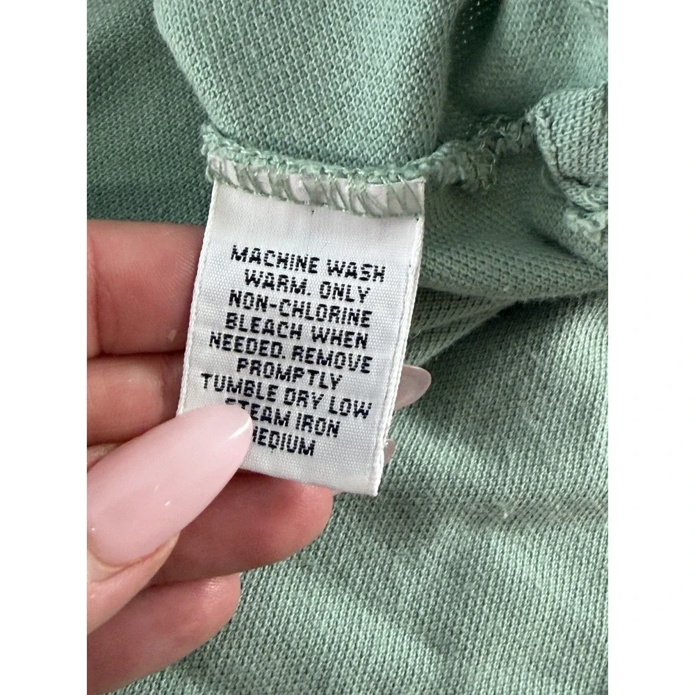Vintage Polo Ralph Lauren Men Size L Color Block Shirt 90s Blue Green Gray‎ Y2K